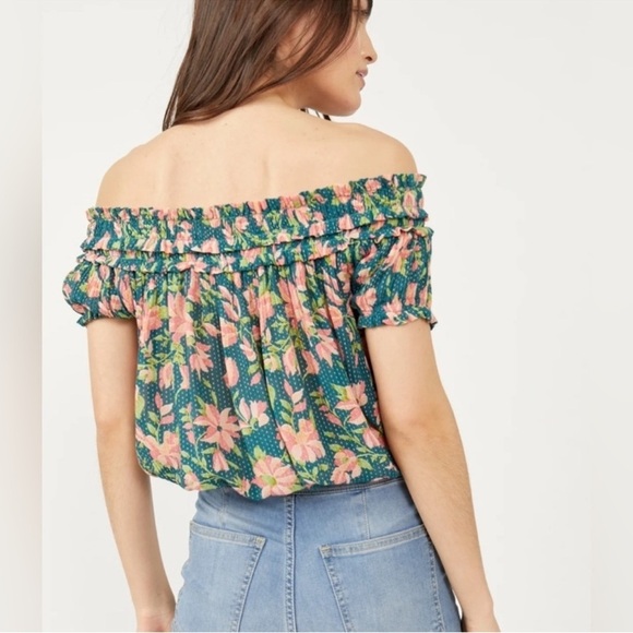 NWT Free People One Suki Blouse Floral Women’s Size Small - Picture 3 of 8